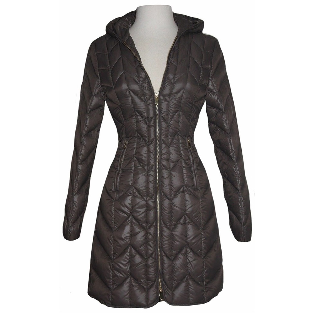 Via Spiga Coat NWT SZ Small Steel Zip Front